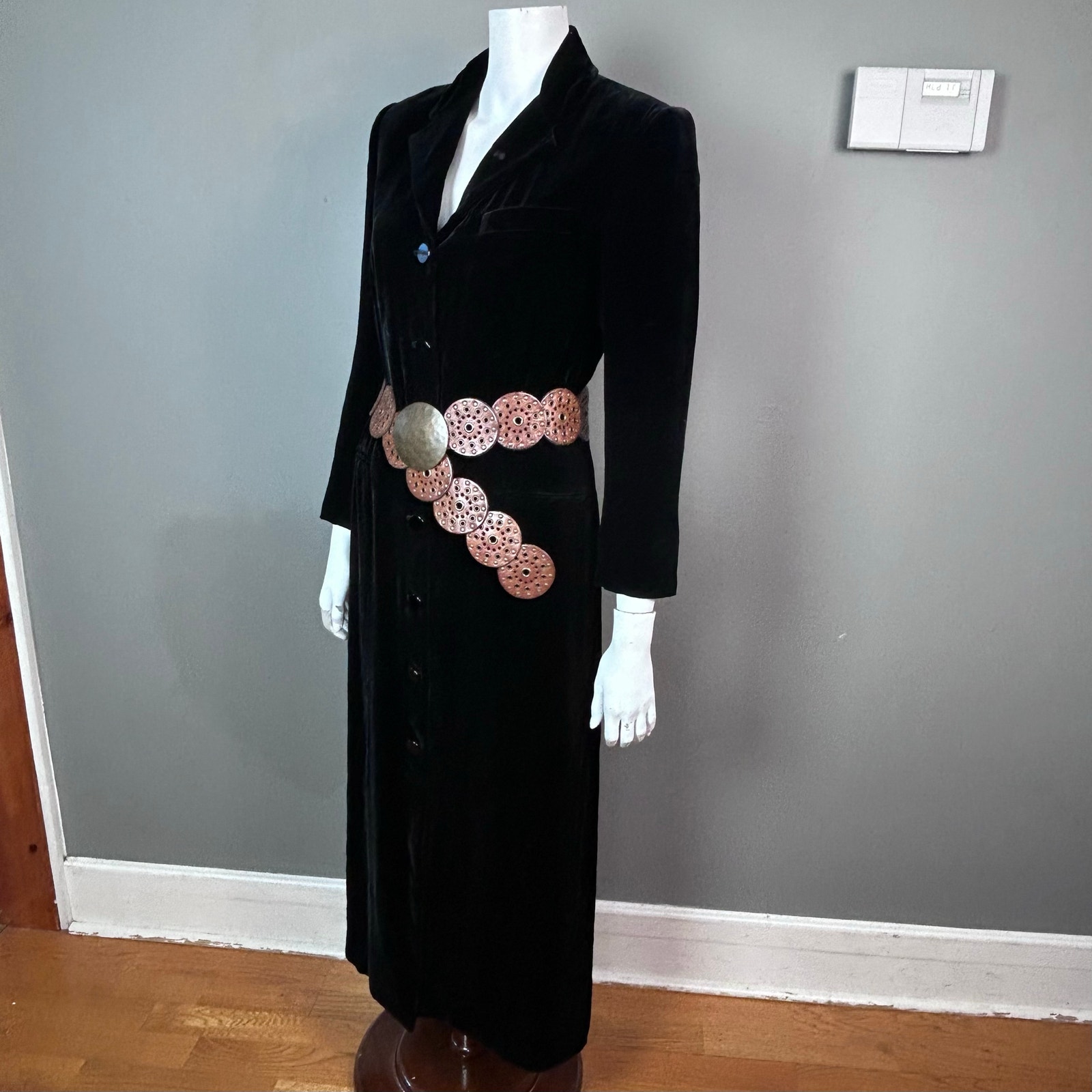 Ralph Lauren Collection Dress Size 6 Jacket Black Velvet Vintage Long Classic
